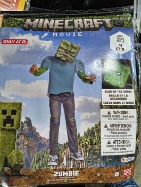 Minecraft Movie Zombie Costume Kids Size Medium